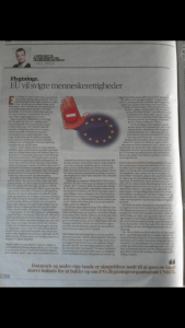 Lave K. Broch: vil at Danmark skal gøre mere for at støtte FN's flygtningeorganisation UNHCR. Denne debatartikel blev bragt som kronik bl.a. i Fyens Stiftstidende og Fyns Amtsavis den 9. marts 2017. 